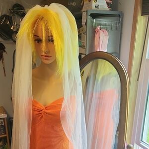 Ursumy Wedding Veil ☆ Off White  Brand NEW Lngth 103 Inches 8.5 Feet Long ☆ Comb